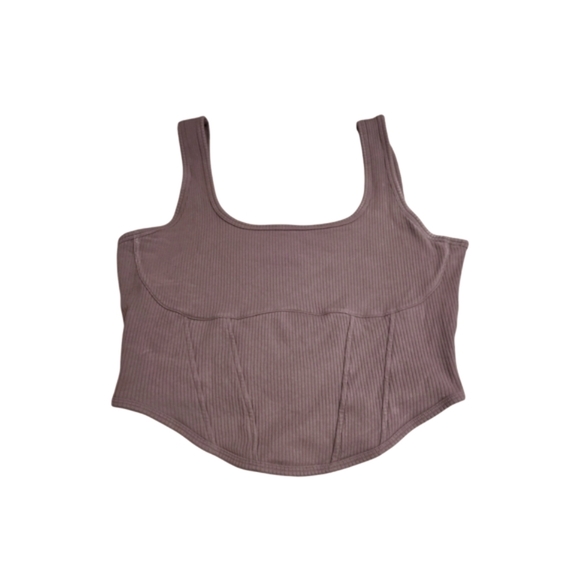 PINK Victoria's Secret Other - PINK Victoria's Secret Ribbed Sports Bra - Tan, Sz XL